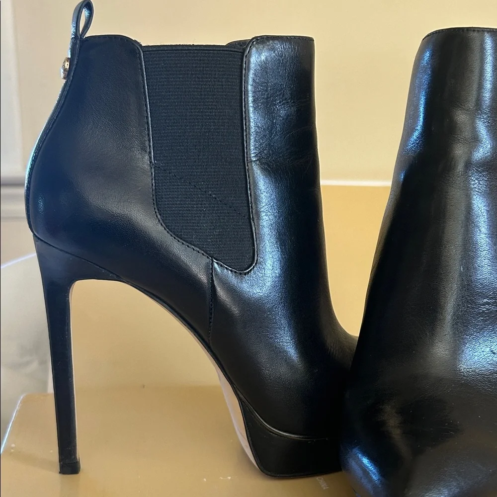 Michael Kors Black Heeled Ankle Boots - Picture 2 of 7